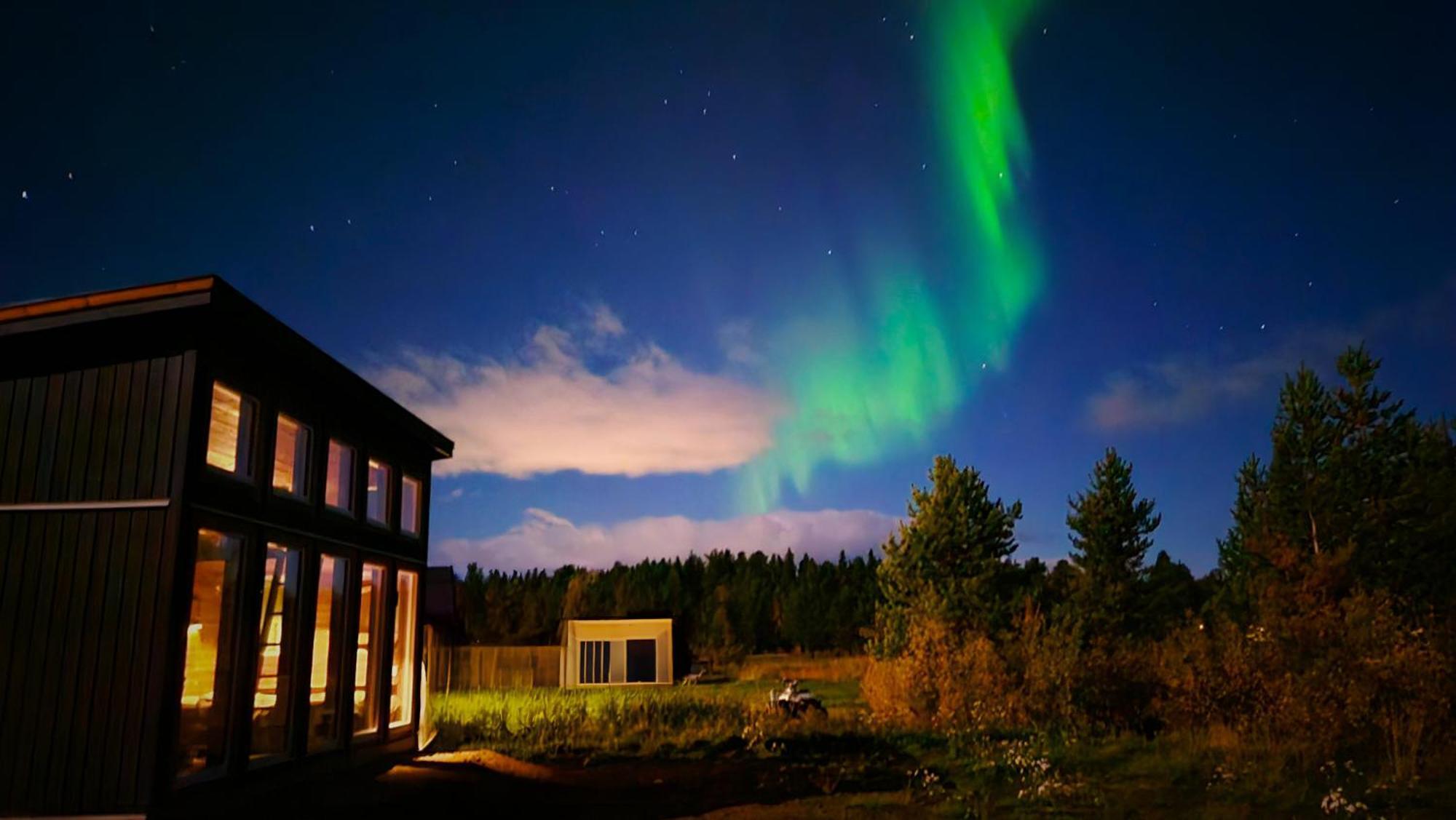 Reindeer River Lights Lodge Kiruna Exterior photo